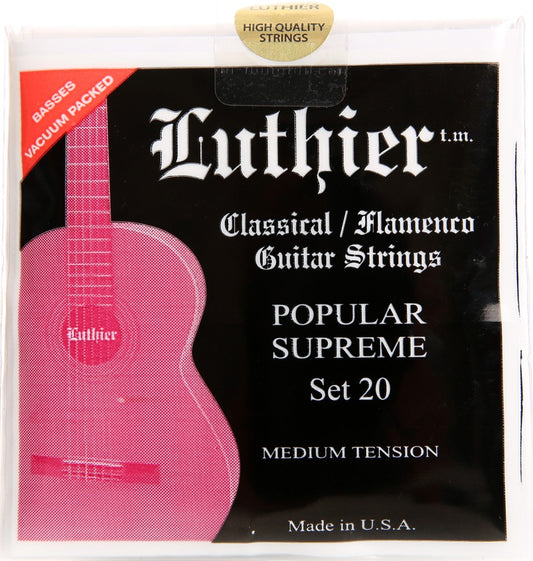 Set de cuerdas de guitarra Luthier. Media tensión