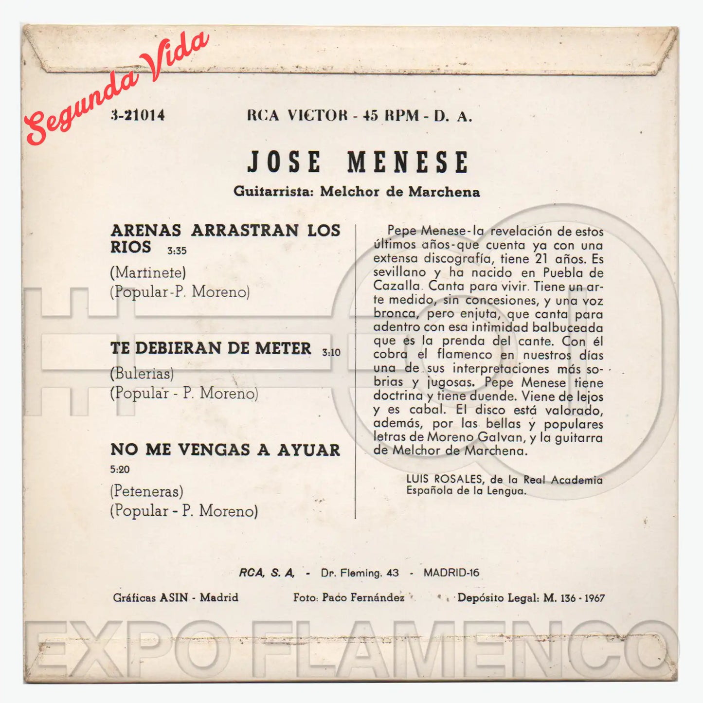 José Menese - Arena arrastran los ríos