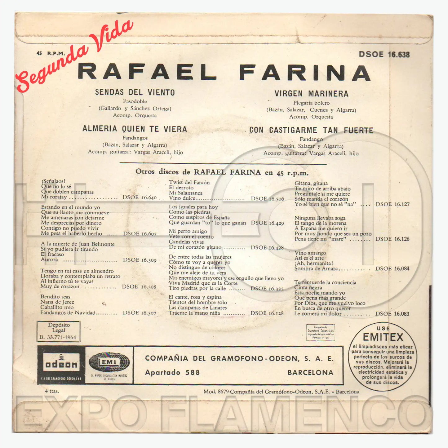 Rafael Farina - A la memoria de Carmen Amaya- Sendas del viento